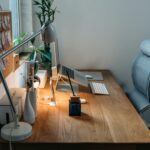 shot of an ergonomic at home work space