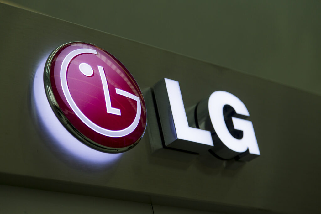 LG storefront sign